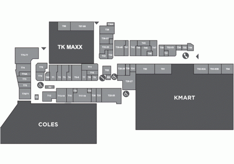 North Rocks Shopping Centre Floor 1