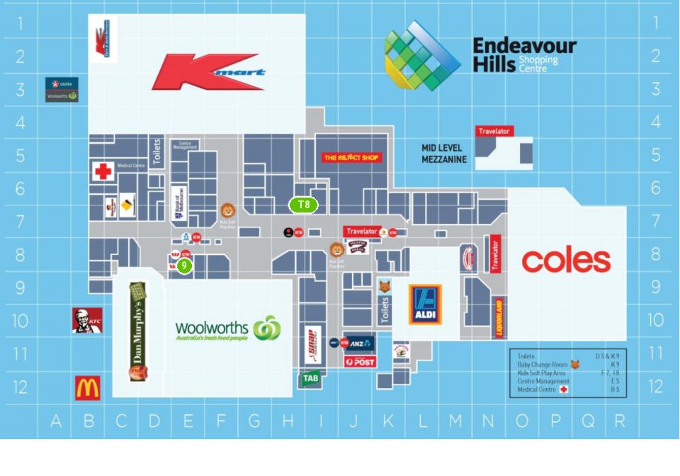 Endeavour Hills Shopping Centre Endeavour Hills Shopping Centre Floor Plan